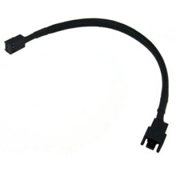 Cablu adaptor Phobya de la 3-pini (12V) la 3-pini (7V), 20cm, Black, 81068