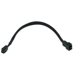 Cablu adaptor Phobya de la 3-pini (12V) la 3-pini (5V), 20cm, Black, 81074