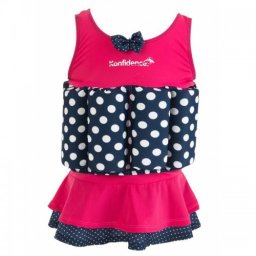 Costum inot copii cu sistem de flotabilitate ajustabil Pink Skirt