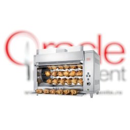Rotisor planetar pe gaz, 6 țepușe, 36 pui, CB Italia
