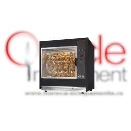 Rotisor pui ventilat electric, negru 7 țepușe, 35/42 pui CB Italia