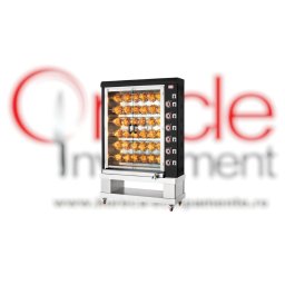 Rotisor electric negru, 6 țepușe, 36 pui CB Italia