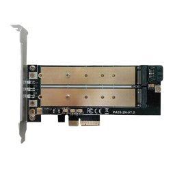 Placă de Expansiune Compatibila cu PCI Express cu 1 x M.2 Key B și 1 x NVME M.2 Key M