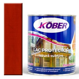 Lac colorat lemn, Kober Protector, 2 in 1, Cires, 10 l, lazura subtire,