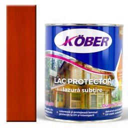 Lac colorat lemn, Kober Protector, 2 in 1, Teak, 10 l, lazura subtire,