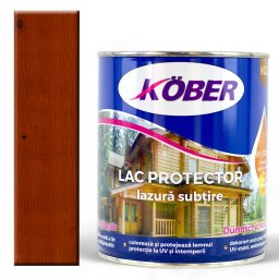Lac colorat lemn, Kober Protector, 2 in 1, Nuc Mediu, 10 l, lazura subtire,