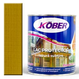 Lac colorat lemn, Kober Protector, 2 in 1, Stejar Inchis, 10 l, lazura subtire,