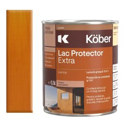 Lac colorat lemn, Kober Extra 3 in 1 , Stejar, 10 l, lazura groasa,