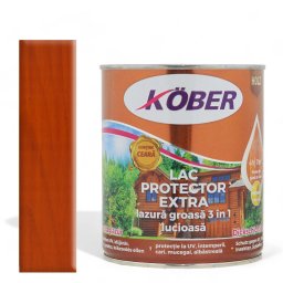 Lac colorat lemn, Kober Extra 3 in 1 , Cires, 10 l, lazura groasa,