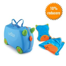 Set calatorie copii albastru