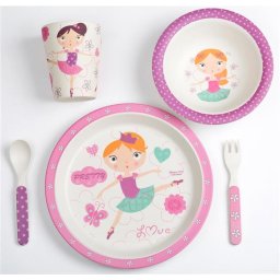 Set alimentatie Bamboo Ballerina, 5 piese