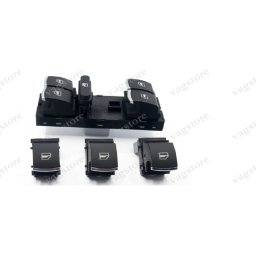 Set Butoane Geamuri Electrice insertie Crom pentru VW Golf 5 6 Jetta Touran Tiguan