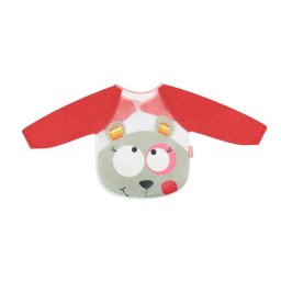 Baveta cu maneci lungi Pink Bear