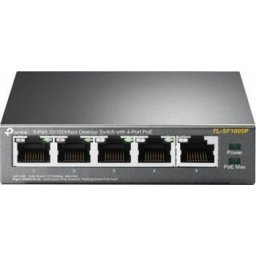 Poe (Power Over Ethernet) Switch 5 Porturi 10/100m (4 Porturi Poe), Carcasa Metal "Tl-Sf1005p"