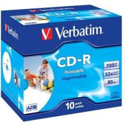 Blank Cd-R Verbatim Datalife 52x 700mb 50pk Spindle Extra Protection "43351
