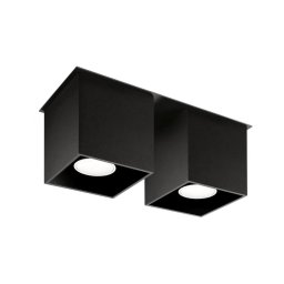 Plafonieră QUAD 2 2xGU10/40W/230V negru