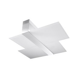 Plafonieră MASSIMO 2xE27/60W/230V alb/crom