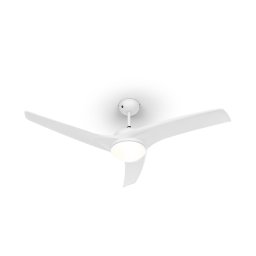 Klarstein Figo ventilator de tavan 52 "lampă 55W plafon 2x42W Titan la distanță alb (VTS6-Figo-W)
