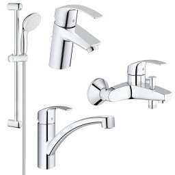 Set complet baterii baie si bucatarie Grohe Eurosmart New-(33265002,33300002,27853001,33281002)