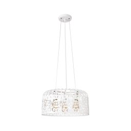 Rabalux 2163 - Lustră ALESSANDRA 3xE27/60W/230V alb