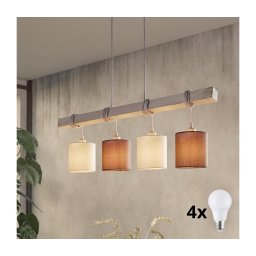 Eglo 49927 - Lustră LED suspendată pe cablu TOWNSHEND 2 4xE27/60W/230V