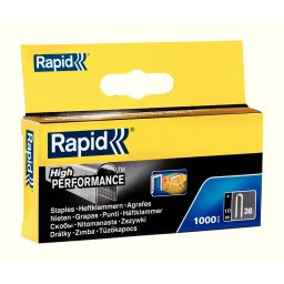 Capse semirotunde Rapid 36 10 galvanizate cu varfuri divergente DP pentru cabluri pana la O6 mm, max. 50 V, 1000 bucati 11884410