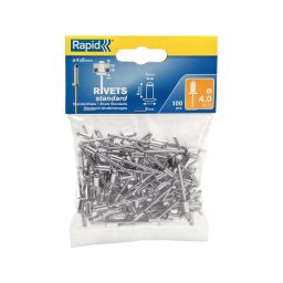 Nit Rapid standard din aluminiu 4,0 12 mm pentru tabla, reparatii auto si decoratiuni, grosime 6-9 mm, 100 bucati 5000379