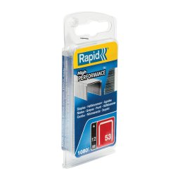 Capse Rapid 53 12 mm galvanizate din sarma subtire pentru tapiterie, textile, piele si materiale groase, 1080 bucati 40109505
