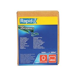 Capse gard Rapid VR22 galvanizate cu acoperire verde PET, inchidere 5-11 mm, pentru legat plasa de sarma si plasa de umbrire, 1600 bucati 40108811