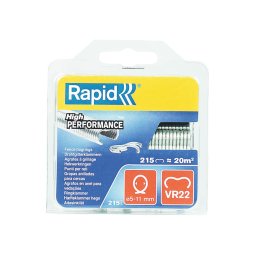 Capse gard Rapid VR22 galvanizate pentru legat panza umbrar, plase de umbrire, garduri, voliere si custi pentru animale, compatibile FP20 si FP222, 215 bucati 40108801