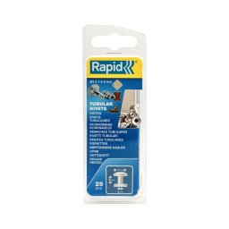 Nit tubular Rapid din otel cromat 7 3 9 mm pentru piele, curele si textile, 25 bucati 5000414