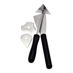 Set 5 raclete Rapid pentru indepartare vopsea, spaclu, suport si 3 lame interschimbabile pentru suprafete diferite, 5000210