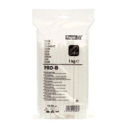 Batoane lipici Rapid PRO-B albe pentru aplicatii sanitare si cabluri, O12 190 mm, baza EVA, 1 kg, compatibile EG320, EG340 si EG360 PRO 40302803