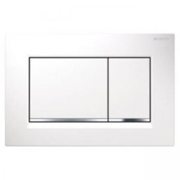 Clapeta WC Geberit gama Sigma30 alba/crom lucios/alba