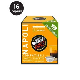 16 Capsule Biodegradabile Caffe Vergnano Napoli – Compatibile A Modo Mio