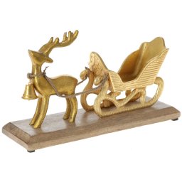 Decoratiune Craciun - Sanie si Ren - Sleigh