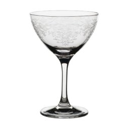 Set 6x Pahar din cristal pentru vin 250 ml decorat model Lace