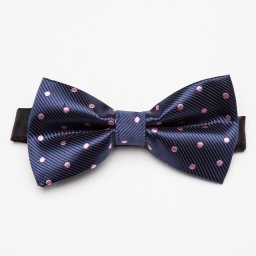 Papion elegant barbati albastru cu buline