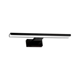 Aplica LED de perete pentru baie SHINE, 7W, 230V, 30 cm, IP44, negru