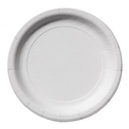 FARFURII ROTUNDE CARTON PLATE 23CM SET25 ALBE