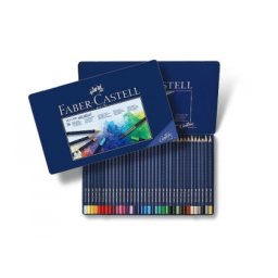Creioane Colorate Aquarelle Art Grip 36 Culori Cutie Metal Faber-Castell