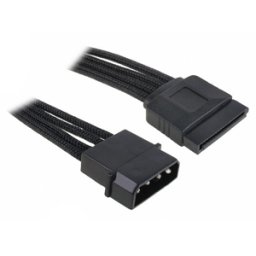 Cablu adaptor BitFenix Alchemy 4-pini Molex la 1x SATA, 45cm, negru, BFA-MSC-MSA45KK-RP