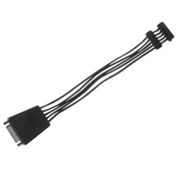 Cablu de alimentare 2xSATA Silverstone CP06-E2, flexibil, cu sistem de condensatori pentru stabilizarea tensiunii HDD/SSD/ODD