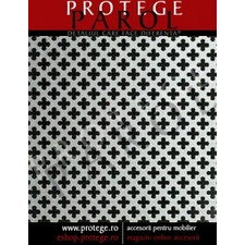 Placa aluminiu anodizat perforat SAL02 - finisaj argintiu