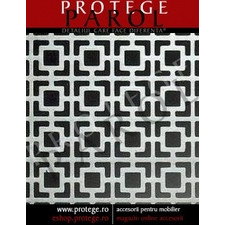Placa aluminiu anodizat perforat SAL05- finisaj argintiu