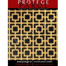 Placa aluminiu anodizat perforat GAL05- finisaj auriu