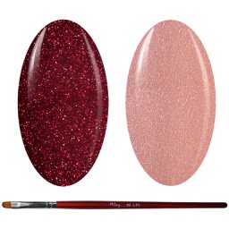 Kit Geluri Color + Pensula Gel Unghii, Cod K2GP-65G/58S