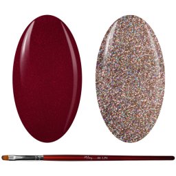 Kit Geluri Color + Pensula Gel Unghii, Cod K2GP-46S/43G