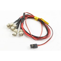 Lumini LED Fastrax Rosii cu suport si alimentare din receptor, 4 buc