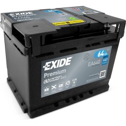 Baterie auto 64Ah Exide Premium 242x175x190 640A 12V